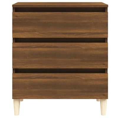 vidaXL Dressoir 60x35x69 cm bewerkt hout bruin eikenkleur