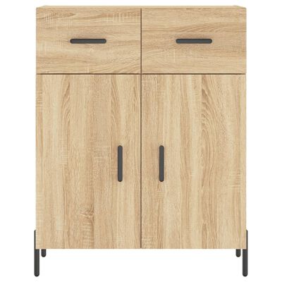 vidaXL Dressoir 69,5x34x90 cm bewerkt hout sonoma eikenkleurig