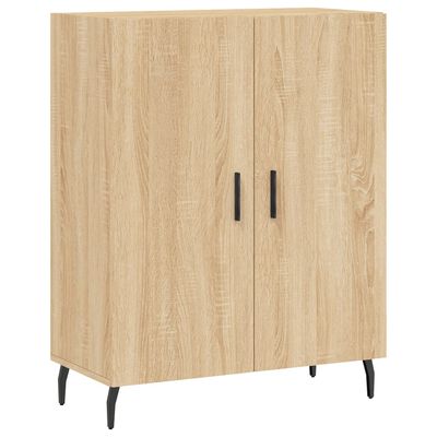 vidaXL Dressoir 69,5x34x90 cm bewerkt hout sonoma eikenkleurig