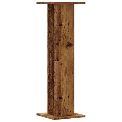 vidaXL Speakerstandaards 2 st 30x30x95 cm bewerkt hout oud houtkleurig