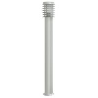 vidaXL Vloerlamp voor buiten 110 cm roestvrijstaal zilverkleurig
