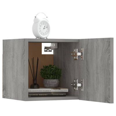 vidaXL Tv-wandmeubelen 8 st 30,5x30x30 cm grijs sonoma eikenkleurig