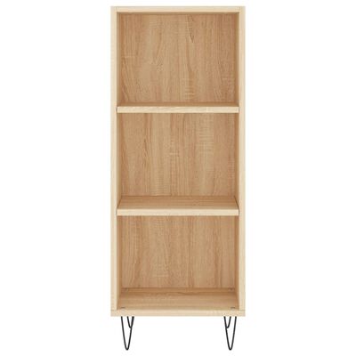 vidaXL Dressoir 34,5x32,5x90 cm bewerkt hout sonoma eikenkleurig