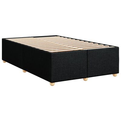 vidaXL Bedframe zonder matras 120x200 cm stof zwart