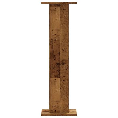 vidaXL Speakerstandaards 2 st 30x30x95 cm bewerkt hout oud houtkleurig