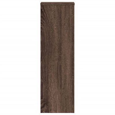 vidaXL Plantenstandaards 2 st 25x25x80 cm bewerkt hout bruin eiken