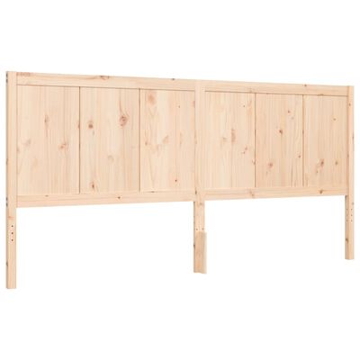 vidaXL Bedframe met hoofdbord massief hout