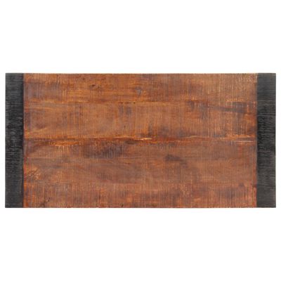 vidaXL Eettafel 120x60x76 cm massief ruw mangohout