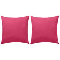 vidaXL Buitenkussens 45x45 cm roze 2 st