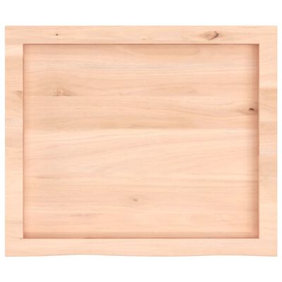 vidaXL Tafelblad 60x50x(2-4) cm onbehandeld massief eikenhout