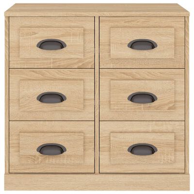 vidaXL Dressoir 70x35,5x67,5 cm bewerkt hout sonoma eikenkleurig