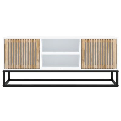 vidaXL Tv-meubel 105x30x45 cm bewerkt hout wit