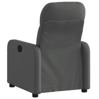 vidaXL Fauteuil verstelbaar stof donkergrijs