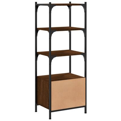 vidaXL Boekenkast 3-laags 41x30x109,5 cm bewerkt hout bruineikenkleur