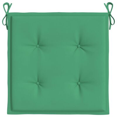 vidaXL Tuinstoelkussens 4 st 50x50x3 cm oxford stof groen