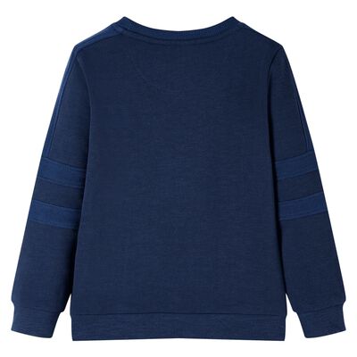 Kindertrui 92 gemêleerd marineblauw