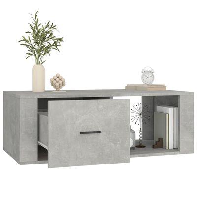 vidaXL Salontafel 100x50,5x35 cm bewerkt hout betongrijs