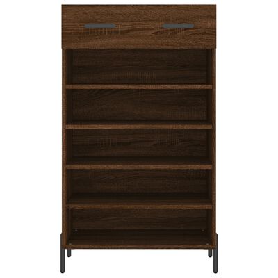 vidaXL Schoenenkast 60x35x105 cm bewerkt hout bruin eikenkleur