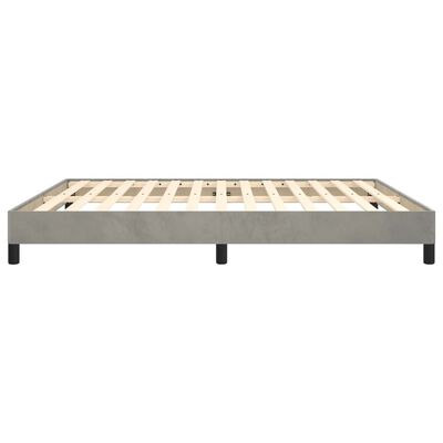 vidaXL Bedframe fluweel lichtgrijs 180x200 cm