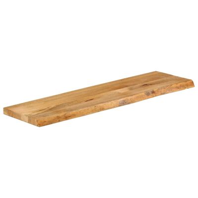 vidaXL Tafelblad met natuurlijke rand 110x30x2,5 cm massief mangohout