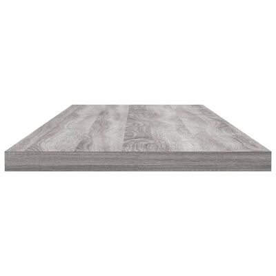 vidaXL Wandschappen 4 st 80x20x1,5 cm bewerkt hout grijs sonoma eiken