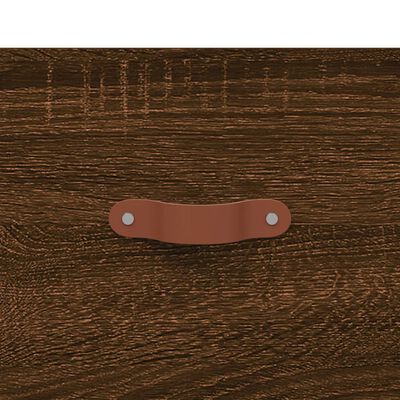 vidaXL Wandkast 100x36,5x35 cm bewerkt hout bruin eikenkleur