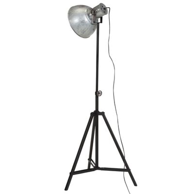 vidaXL Vloerlamp 25 W E27 61x61x90/150 cm vintage zilverkleurig