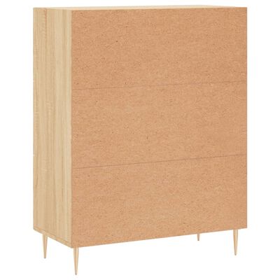 vidaXL Dressoir 69,5x34x90 cm bewerkt hout sonoma eikenkleurig