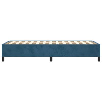 vidaXL Bedframe fluweel donkerblauw 90x200 cm