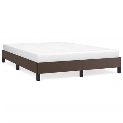 vidaXL Bedframe kunstleer bruin 140x200 cm