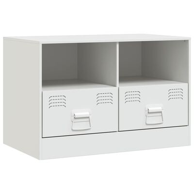 vidaXL Tv-meubel 67x39x44 cm staal wit