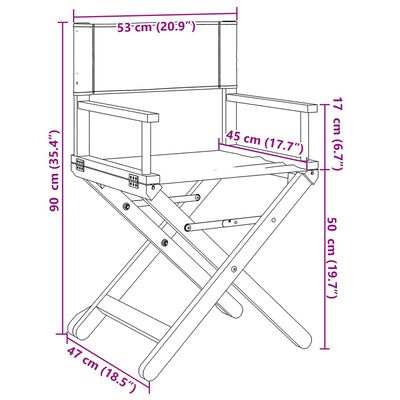 vidaXL Tuinstoelen 2 st inklapbaar stof crèmewit