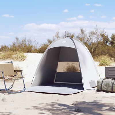 vidaXL Strandtent 3-persoons waterdicht grijs