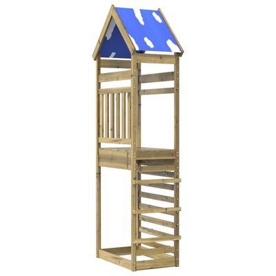 vidaXL Speeltoren met klimwand 85x52,5x265 cm geïmpregneerd hout