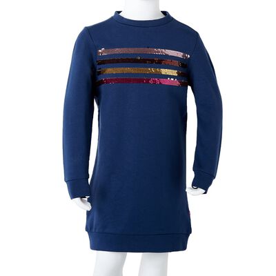 Kinderjurk 128 marineblauw