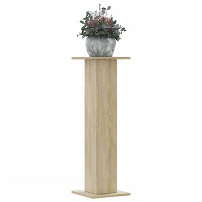 vidaXL Plantenstandaards 2 st 30x30x95 cm bewerkt hout sonoma eiken