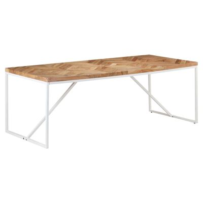 vidaXL Eettafel 200x90x76 cm massief acaciahout en mangohout