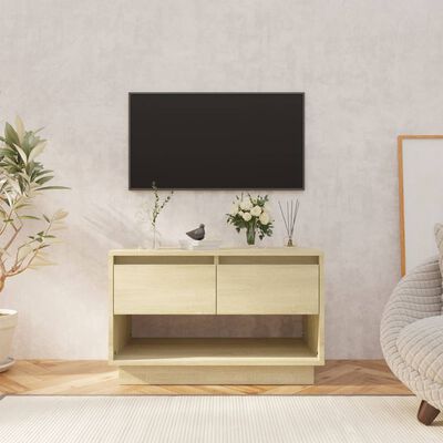 vidaXL Tv-meubel 70x41x44 cm bewerkt hout sonoma eikenkleurig