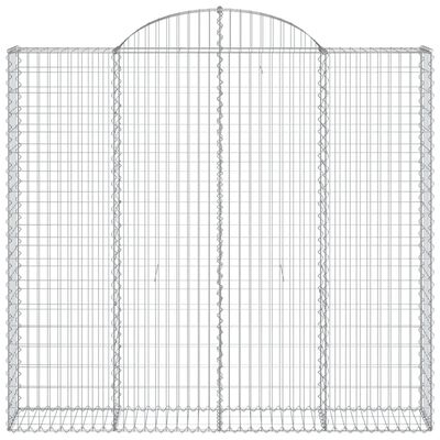 vidaXL Schanskorven 12 st gewelfd 200x50x180/200 cm ijzer