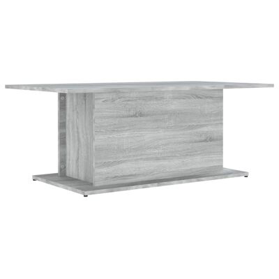 vidaXL Salontafel 102x55,5x40 cm bewerkt hout grijs sonoma eikenkleur