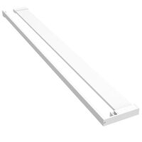 vidaXL Wandschap voor inloopdouchewand 80 cm aluminium wit