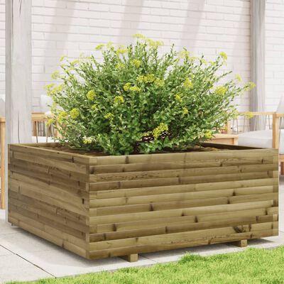 vidaXL Plantenbak 110x110x49,5 cm geïmpregneerd grenenhout