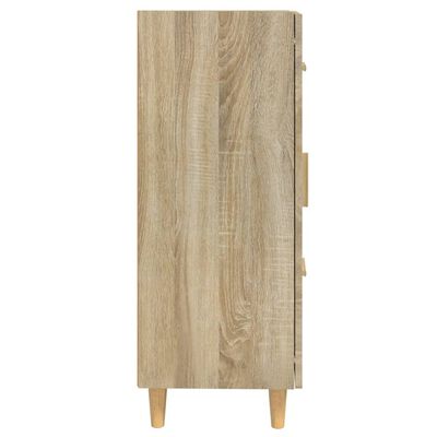 vidaXL Dressoir 69,5x34x90 cm bewerkt hout sonoma eikenkleurig