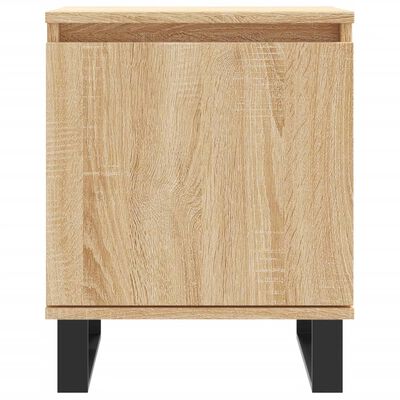 vidaXL Nachtkastjes 2 st 40x30x50 cm bewerkt hout sonoma eikenkleurig