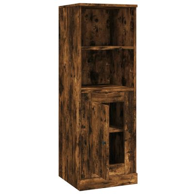 vidaXL Hoge kast 36x35,5x103,5 cm bewerkt hout gerookt eikenkleurig