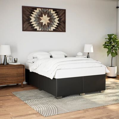 vidaXL Bedframe kunstleer zwart 160x200 cm