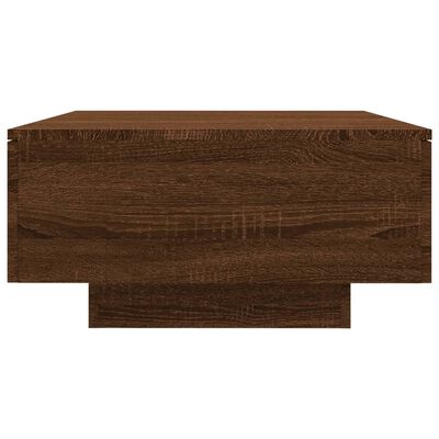 vidaXL Salontafel 90x60x31 cm bewerkt hout bruin eikenkleur