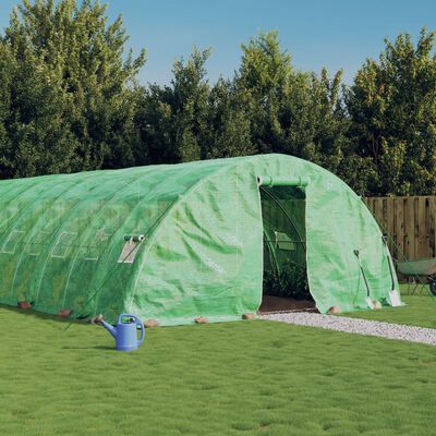 vidaXL Tuinkas met stalen frame 120 m² 24x5x2,3 m groen