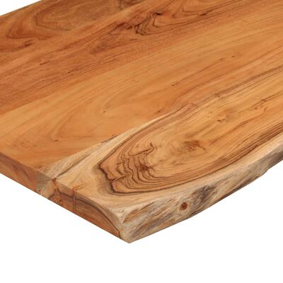 vidaXL Tafelblad rechthoekig natuurlijke rand 80x60x2,5 cm acaciahout