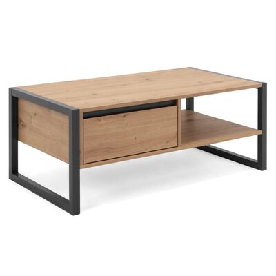 Finori Salontafel Denver 55 artisan eikenkleurig en antracietgrijs